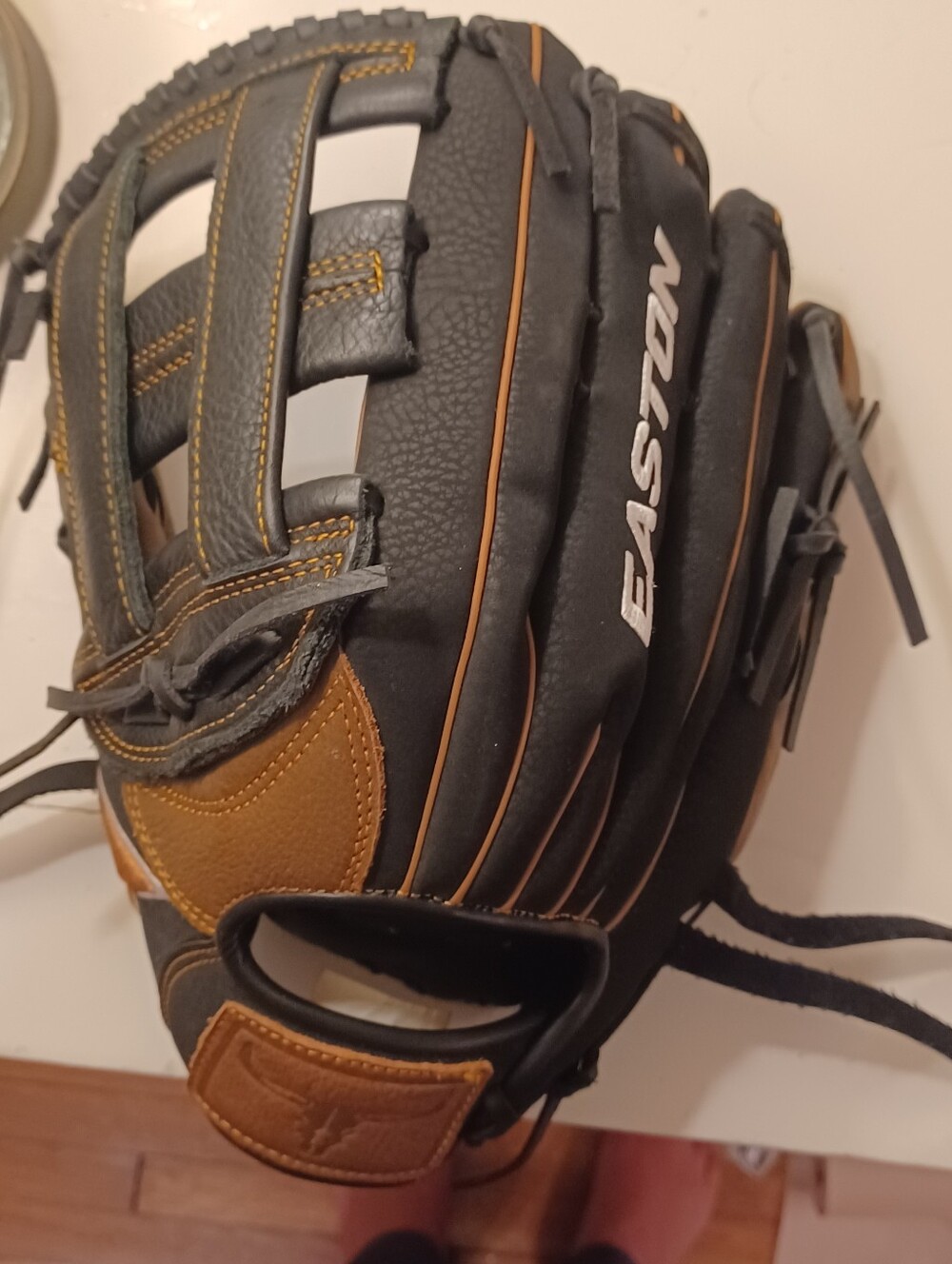 Easton Black & Brown Slow Pitch Softball 13in Right Hand Glove